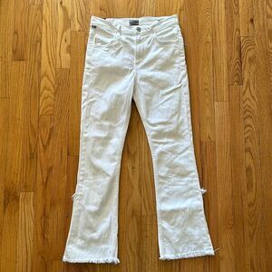 Citizens Of Humanity White Cropped Jeans